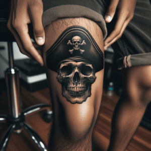 Realistic Pirate Skull