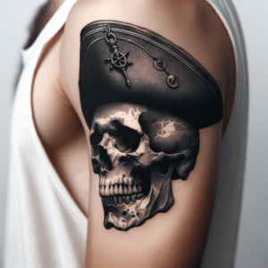 Realistic Pirate Skull