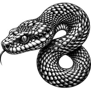 Realistic Snake With Scales