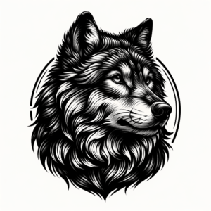Realistic Wolf With Fur