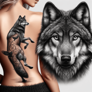 Realistic Wolf With Intense Gaze And Detailed Fur