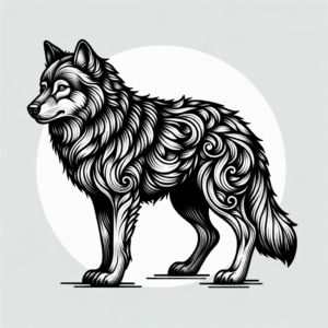 Realistic Wolf With Intricate Details