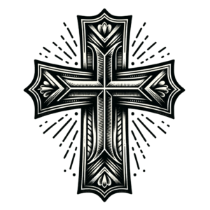 Retro Cross With Vintage Shading