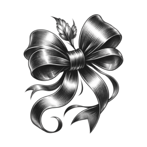 Ribbon Bow In A Sexy Tattoo Style