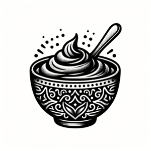 Salsa Bowl Depicted In A Mexican Tattoo