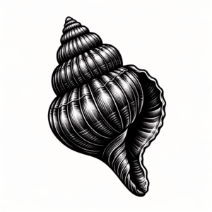 Seashell In Realism Tattoo Style