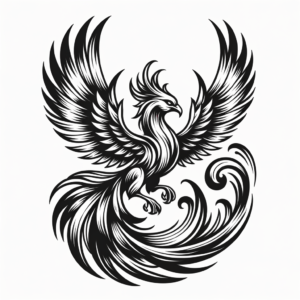 Seductive Phoenix In Flight