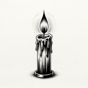 Sexy Tattoo Design Of A Candle