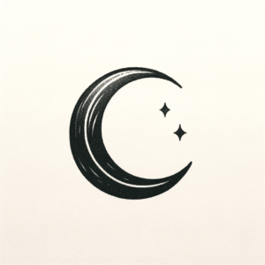 Sexy Tattoo Design Of A Crescent Moon
