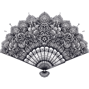Sexy Tattoo Design Of A Lace Fan
