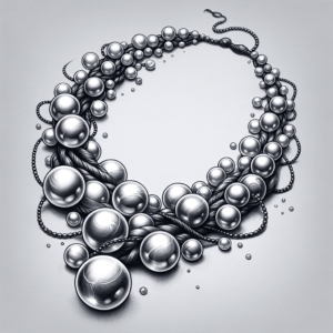 Sexy Tattoo Design Of A Pearl Necklace