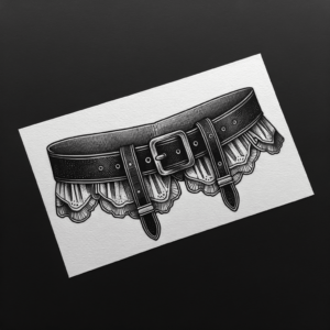 Sexy Tattoo Of A Garter Belt