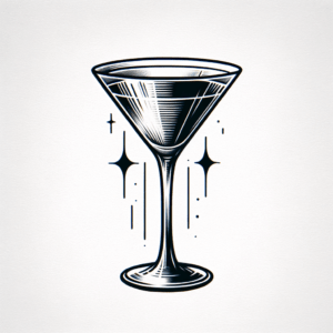 Sexy Tattoo Of A Martini Glass