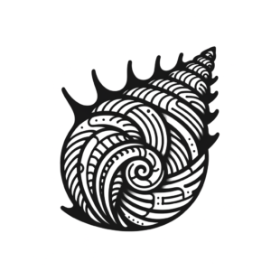 Shell In Polynesian Style