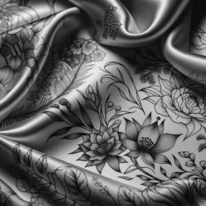 Silk Sheets In A Sexy Tattoo Style