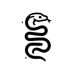 Simple And Bold Snake Design