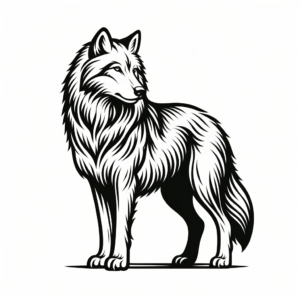 Simple And Elegant Wolf