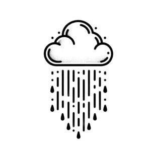 Simple Cloud With Rain