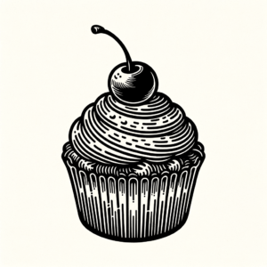 Simple Cupcake With A Cherry