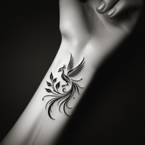 Simple Dainty Phoenix On The Wrist