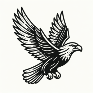 Simple Eagle Tattoo Design