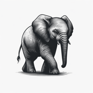 Simple Elephant Tattoo