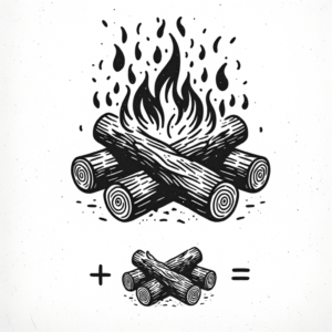 Simple Fire With Logs
