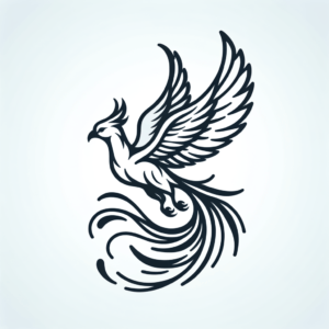 Simple Linework Phoenix Design