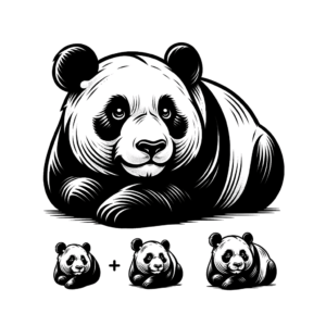 Simple Panda Tattoo