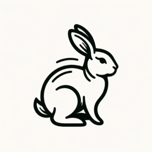 Simple Rabbit Tattoo