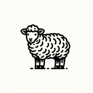 Simple Sheep Tattoo