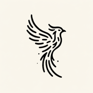 Simple Stick And Poke Phoenix