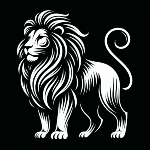 Simplistic Lion With Elegant Lines