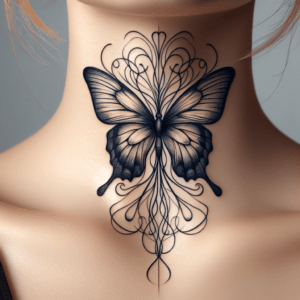 Single Continuous Line Butterfly
