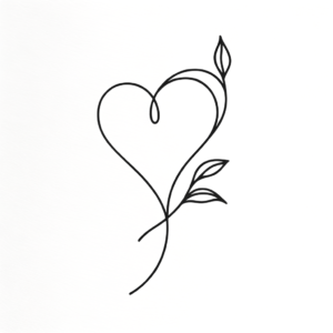 Single Continuous Line Heart