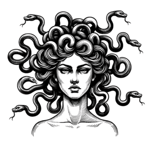 Single Continuous Line Medusa