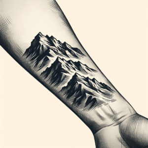 Sketchy Mountain Range