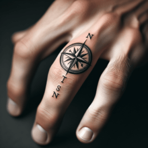 Small Compass On The Pinky