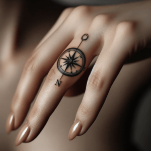 Small Compass On The Pinky