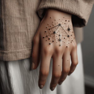 Small Constellation On The Back Of The Hand