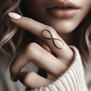 Small Infinity Symbol On The Finger