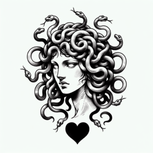 Small Medusa With Hearts