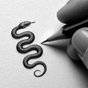 Small Snake With Realistic Shading