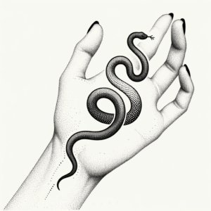 Snake Made Of Tiny Dots