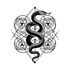 Snake With Geometric Shapes