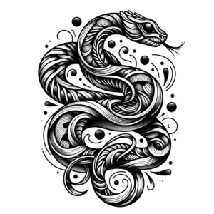 Snake With Surreal Elements