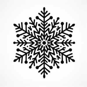 Snowflake In Simple Style