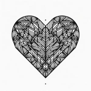 Sophisticated Geometric Heart
