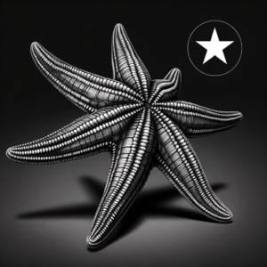 Starfish Depicted In A 3D Tattoo