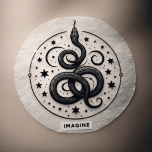 Stick And Poke Snake With Stars